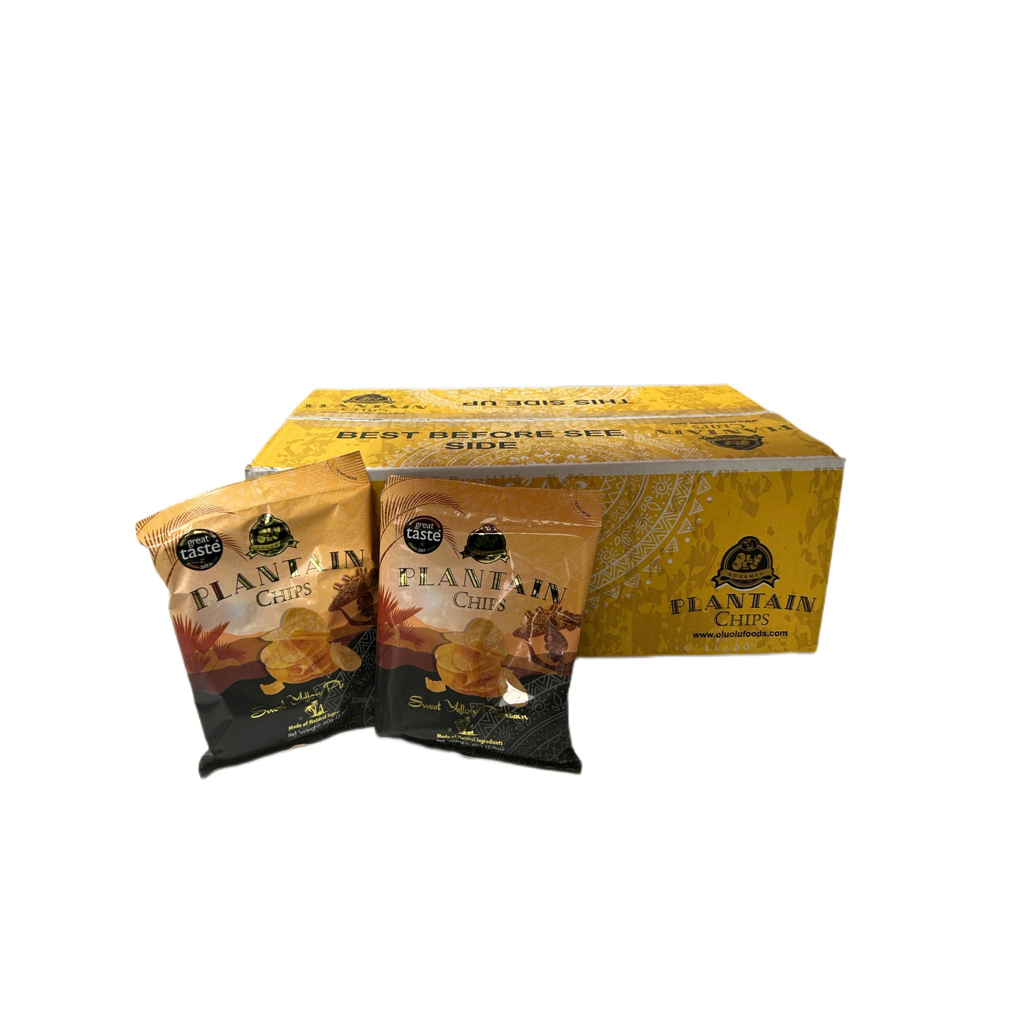 Olu Olu Yellow Plantain Chips Box (24)