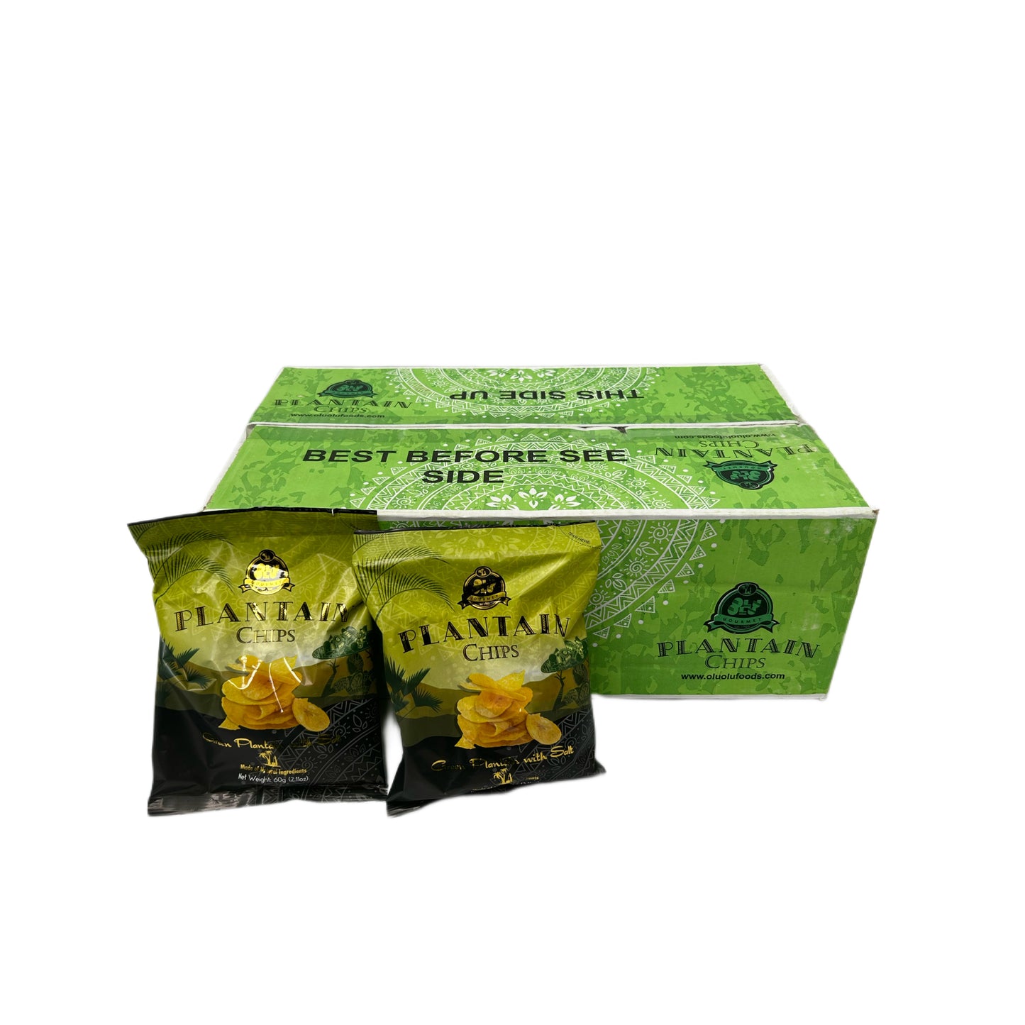 Olu Olu Green Plantain Chips Box (24)