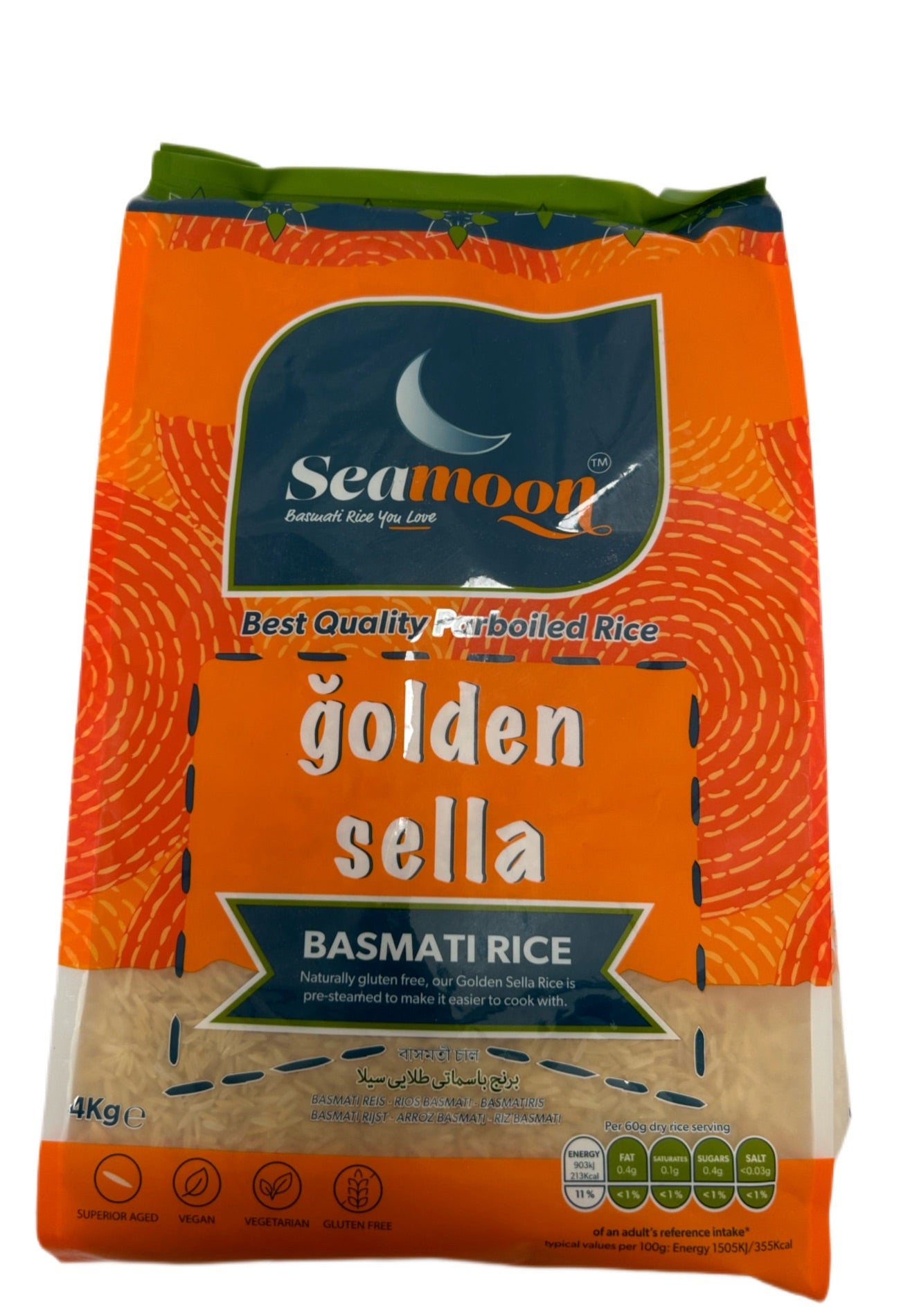 Seamoon Golden Sella Basmati Rice 4kg