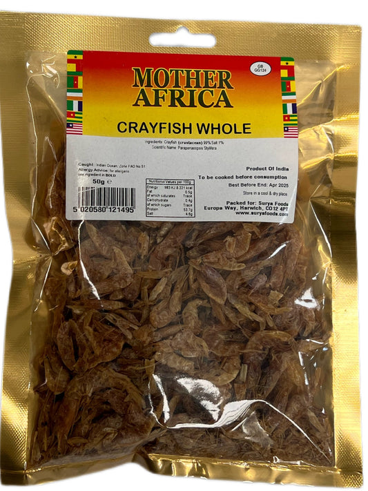 Mother Africa Crayfish Whole 50g