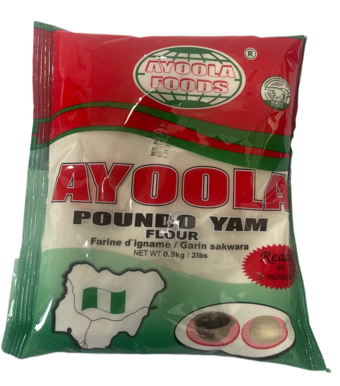 Ayoola Foods Poundo Yams Flour 0.9kg